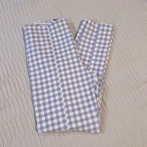 Lavender Gingham Business Casual Women’s Pants